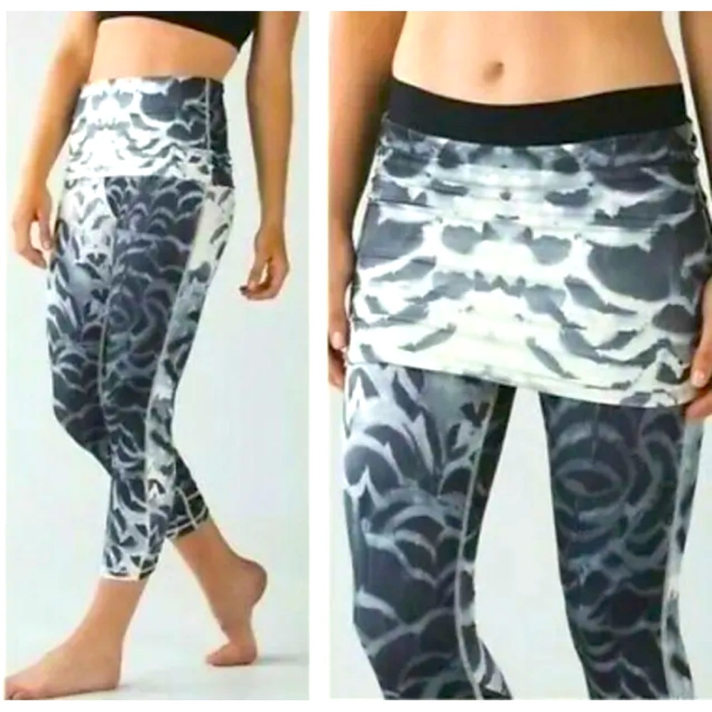 Lululemon Wunder Under SE Dance Pretty Plume Angel Wing Skirt Pant Small No Tag